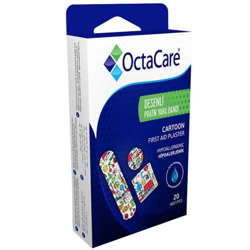 OctaCare Desenli Pratik Yara Bandı 20 Adet