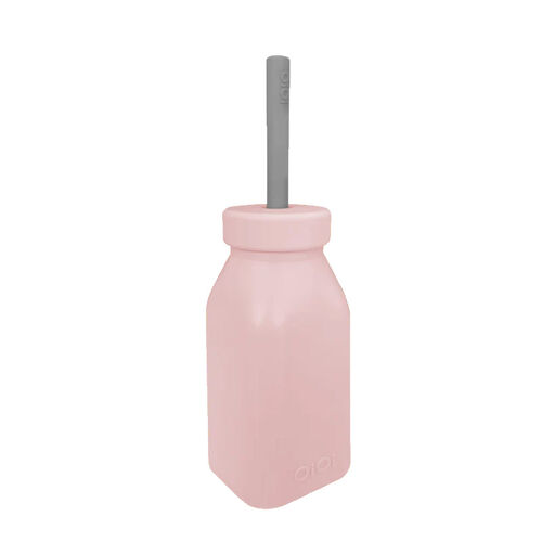 OiOi 1 Şişe+ 1 Pipet 6 Ay+ Pinky Pink Powder Grey