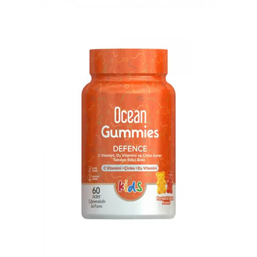 Orzax Ocean Gummies Defence Kids Takviye Edici Gıda 60 Adet Çiğnenebilir Jel Form