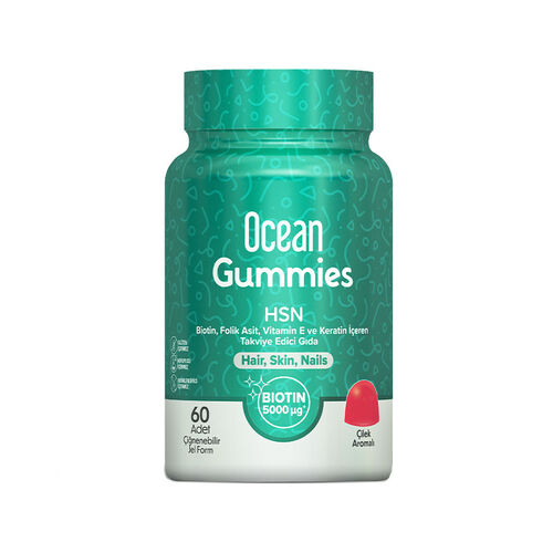 Orzax Ocean Gummies HSN Takviye Edici Gıda 60 Adet Çiğnenebilir Jel Form