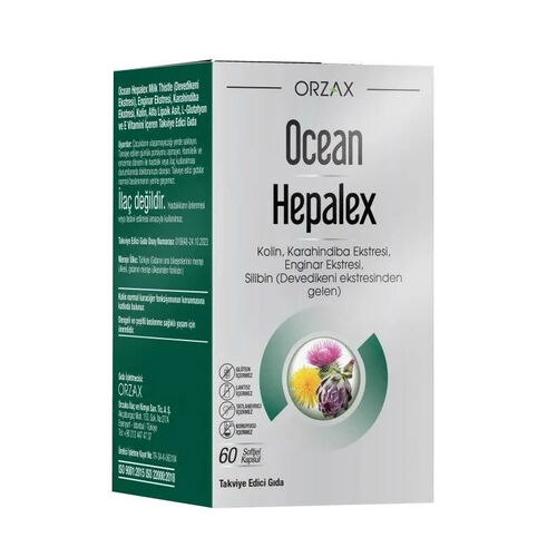 Orzax Ocean Hepalex Takviye Edici Gıda 60 Kapsül