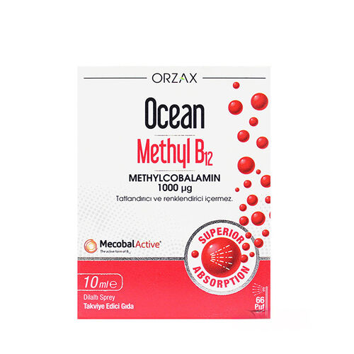 Orzax Ocean Methyl B12 10 ml Takviye Edici Gıda
