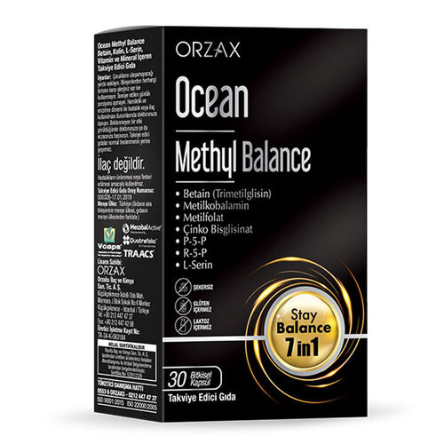 Orzax Ocean Methyl Balance Takviye Edici Gıda 30 Kapsül
