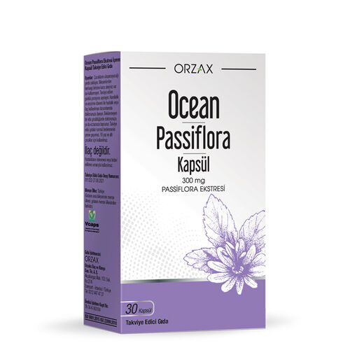 Orzax Ocean Passiflora 300 mg 30 Kapsül