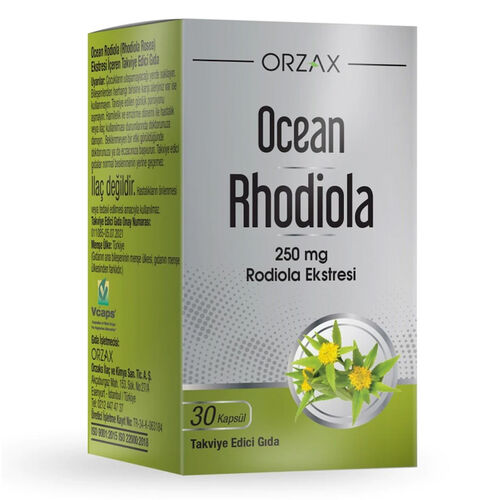 Orzax Ocean Rhodiola Kapsül 250mg 30 Kapsül