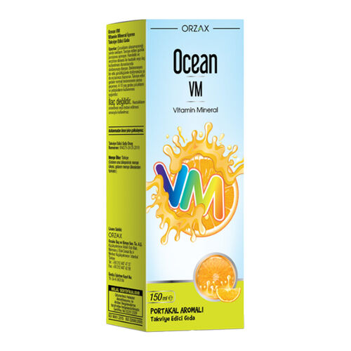 Orzax Ocean Vitamin Mineral - Portakal Aromalı 150ml