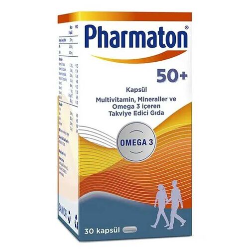 Pharmaton 50+ Plus Takviye Edici Gıda 30 Kapsül