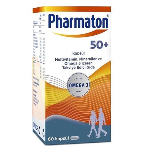 Pharmaton 50+ Plus Takviye Edici Gıda 60 Kapsül