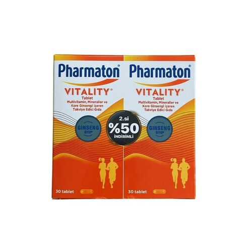 Pharmaton Vitality 30 Tablet Avantajlı 2'li Paket