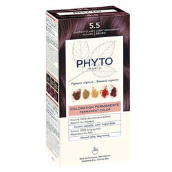Phyto Phytocolor Bitkisel Saç Boyası - 5.5 Açık Kestane Akaju - Thumbnail