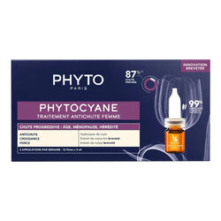 Phyto Phytocyane Kadınlar İçin Saç Dökülmesi Karşıtı Bakım 12 Ampül x 5 ml - Thumbnail