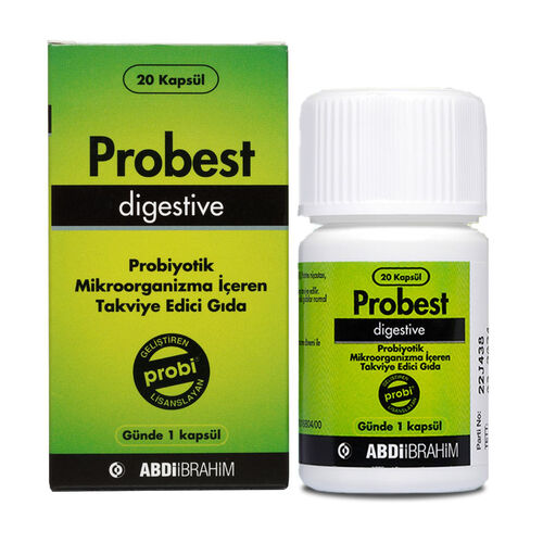 Probest Digestive Probiyotik Takviye Edici Gıda 20 Kapsül