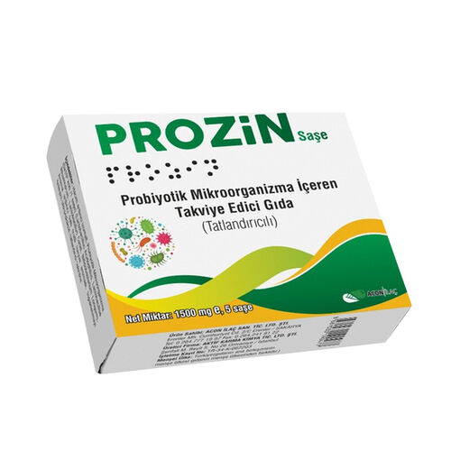 Prozin Probiyotik Takviye Edici Gıda 1500 mg x 5 Saşe