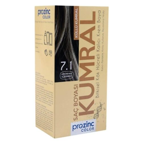 Prozinc Color 7.1 Kumral - Amonyaksız Bitkisel Kalıcı Saç Boyası