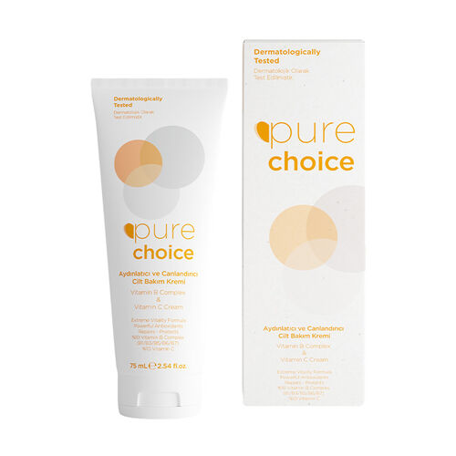 Pure Choice Vitamin C ve Vitamin B Complex Cilt Bakım Kremi 75 ml