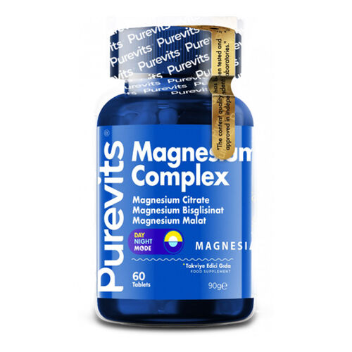 Purevits Magnesium Complex Takviye Edici Gıda 60 Tablet