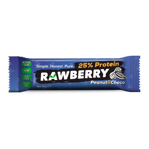Rawberry Snacks Protein - Peanuts - Choko Bar 33 gr