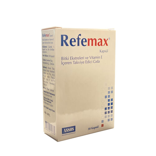 Refemax Bitki Ekstreleri İçeren Takviye Edici Gıda 30 Kapsül