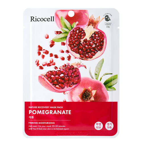 Ricocell Pomegranate Nar Özlü Aydınlatıcı Nemlendirici Maske 23 gr