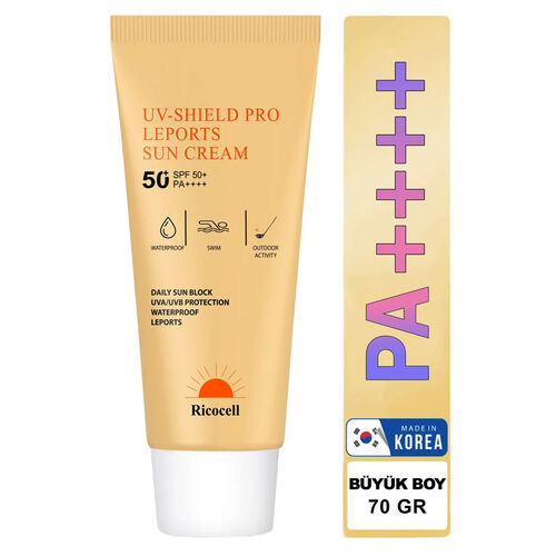 Ricocell Uv Shield Pro Leports Sun Cream SPF 50+ PA+++ 70 ml