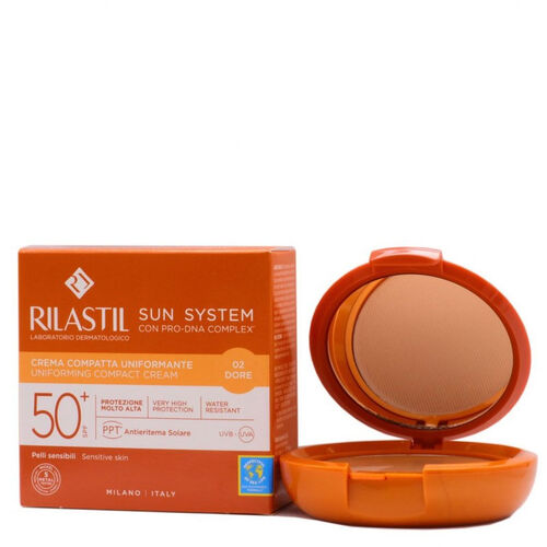 Rilastil Sun System SPF50+ Uniforming Compact Cream 10 gr - 02 Dore