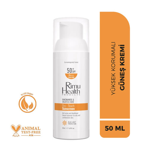 Rimu Health Yağlı Ve Karma Ciltler İçin Spf50+ Güneş Kremi 50 ml