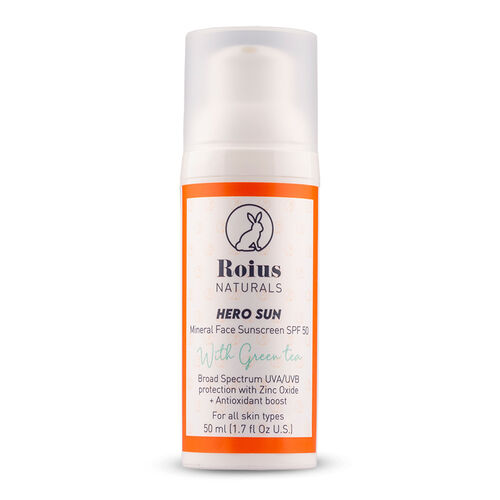 Roius Naturals Hero Sun Mineral Spf50+ Face Sunscreen 50 ml