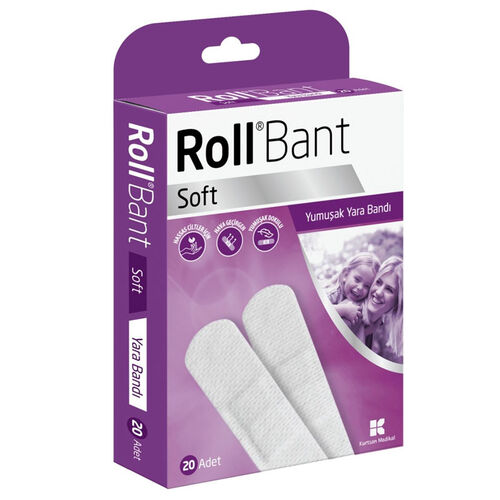 Roll Bant Soft Yara Bandı 20 Adet