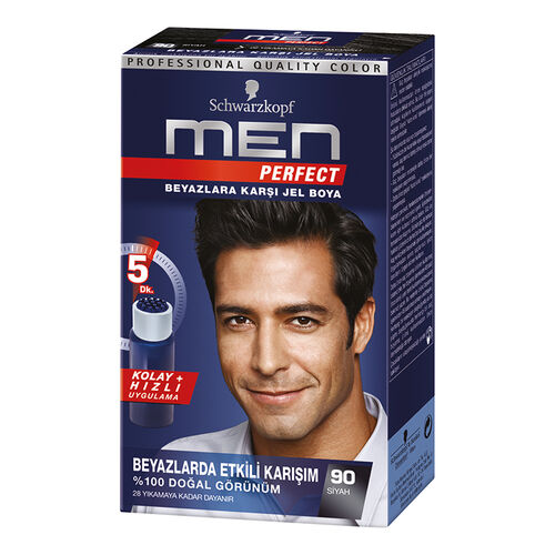 Men Perfect Saç Boyası 90-Siyah 80ml