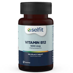 Selfit Vitamin B12 1000 Mcg 100 Dilaltı Tablet - Thumbnail