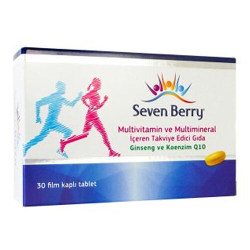 Seven Berry Multivitamin ve Multimineral İçeren Takviye Edici Gıda 30 Tablet