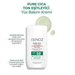 Sinoz Pure Cica SPF50+ Ton Eşitleyici Sıvı Yüz Güneş Kremi 50 ml - Thumbnail