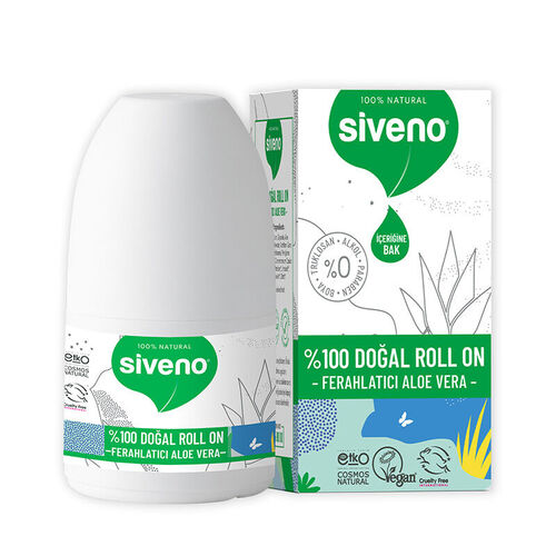 Siveno Doğal Ferahlatıcı Aloe Vera Özlü Roll-On 50 ml