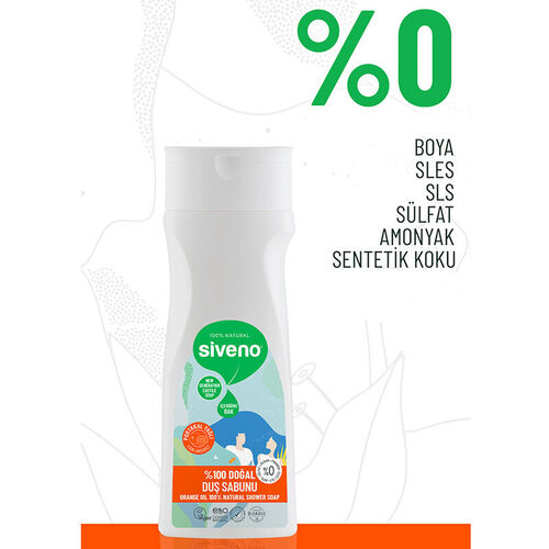 Siveno Portakal Yağlı Doğal Duş Sabunu 300 ml