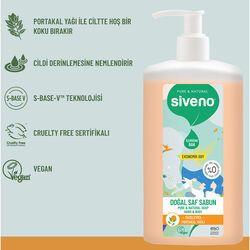 Siveno Portakal Yağlı Doğal Sıvı Sabun 1L - Thumbnail