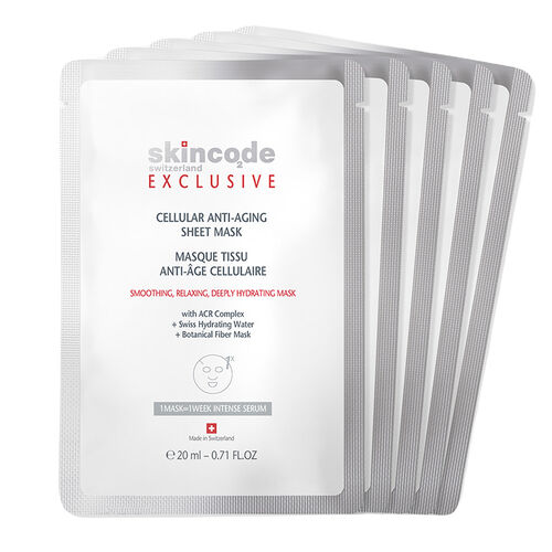 Skincode Exclusive Cellular Anti Aging Sheet Mask 20 ml x 5 Adet