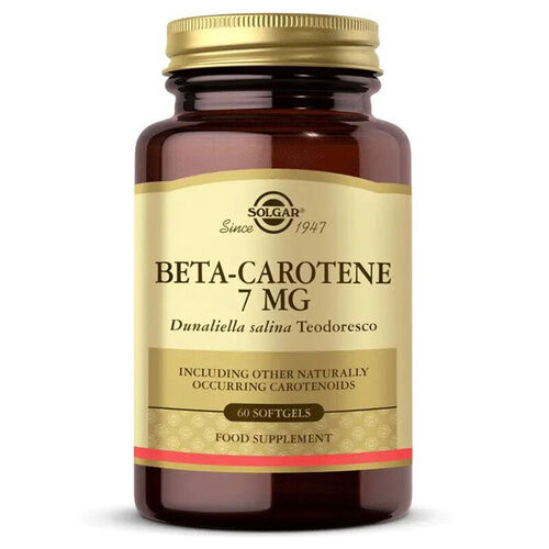 Solgar Beta Carotene 7 mg 60 Yumuşak Jelatin Kapsül