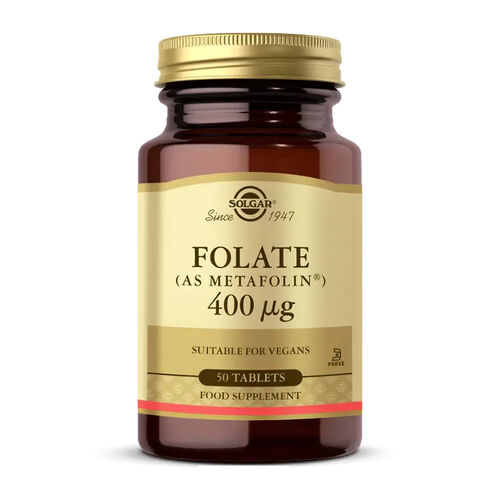 Solgar Folate (Metafolin) 400 mcg 50 Tablet