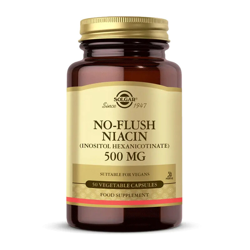 Solgar No Flush Niacin 500 mg 50 Kapsül
