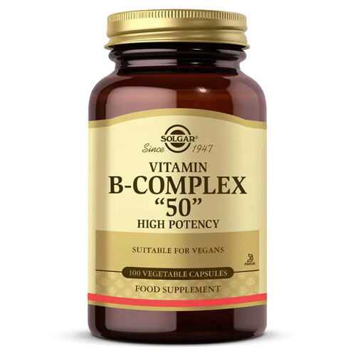 Solgar Vitamin B-Complex 50 - 100 Bitkisel Kapsül