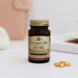 Solgar Vitamin B2 (Riboflavin) 100 Mg 100 Bitkisel Kapsül - Thumbnail