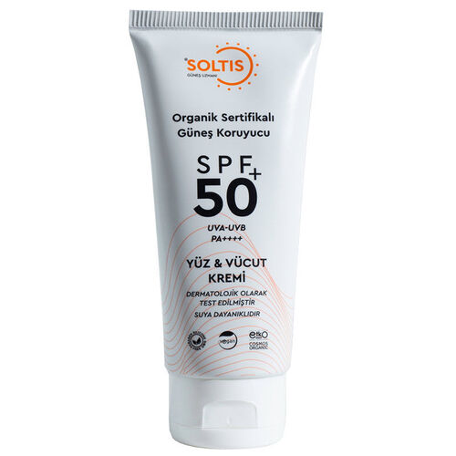 Soltis Organik Sertifikalı Güneş Koruyucu SPF 50+ 100 ml