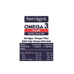 Sorvagen Omega 3 Plus Norveç Balık Yağı 60 Kapsül - Thumbnail