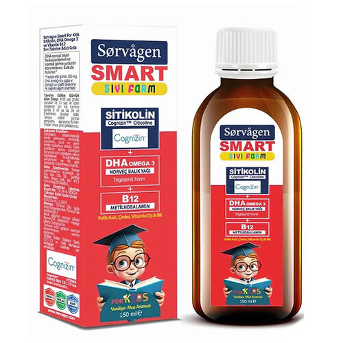 Sorvagen Smart Sıvı Form Stikolin Takviye Edici Gıda 150 ml