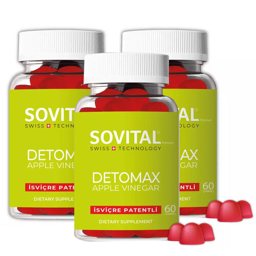 Sovital Detomax 60 Vegan Gummy x 3 Adet