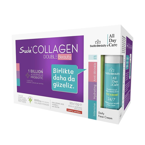 Suda Collagen Double Beauty Kolajen Karpuz Aromalı 30x10gr