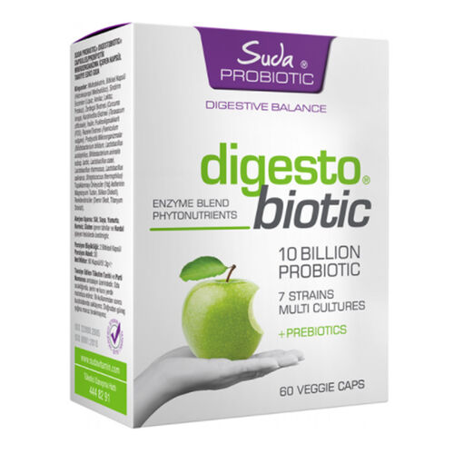 Suda Probiotic Digestobiotic Takviye Edici Gıda 60 Kapsül