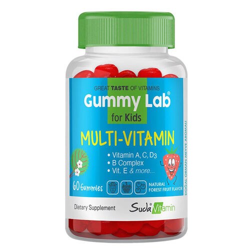 Suda Vitamin Gummy Lab For Kids Multi Vitamin 60 Gummy