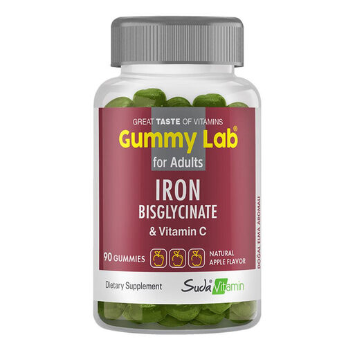 Suda Vitamin Gummy Lab Iron Bisglycinate 90 Gummy