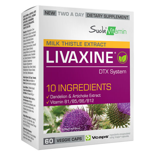 Suda Vitamin Milk Thistle Extract Livaxine 60 Kapsül